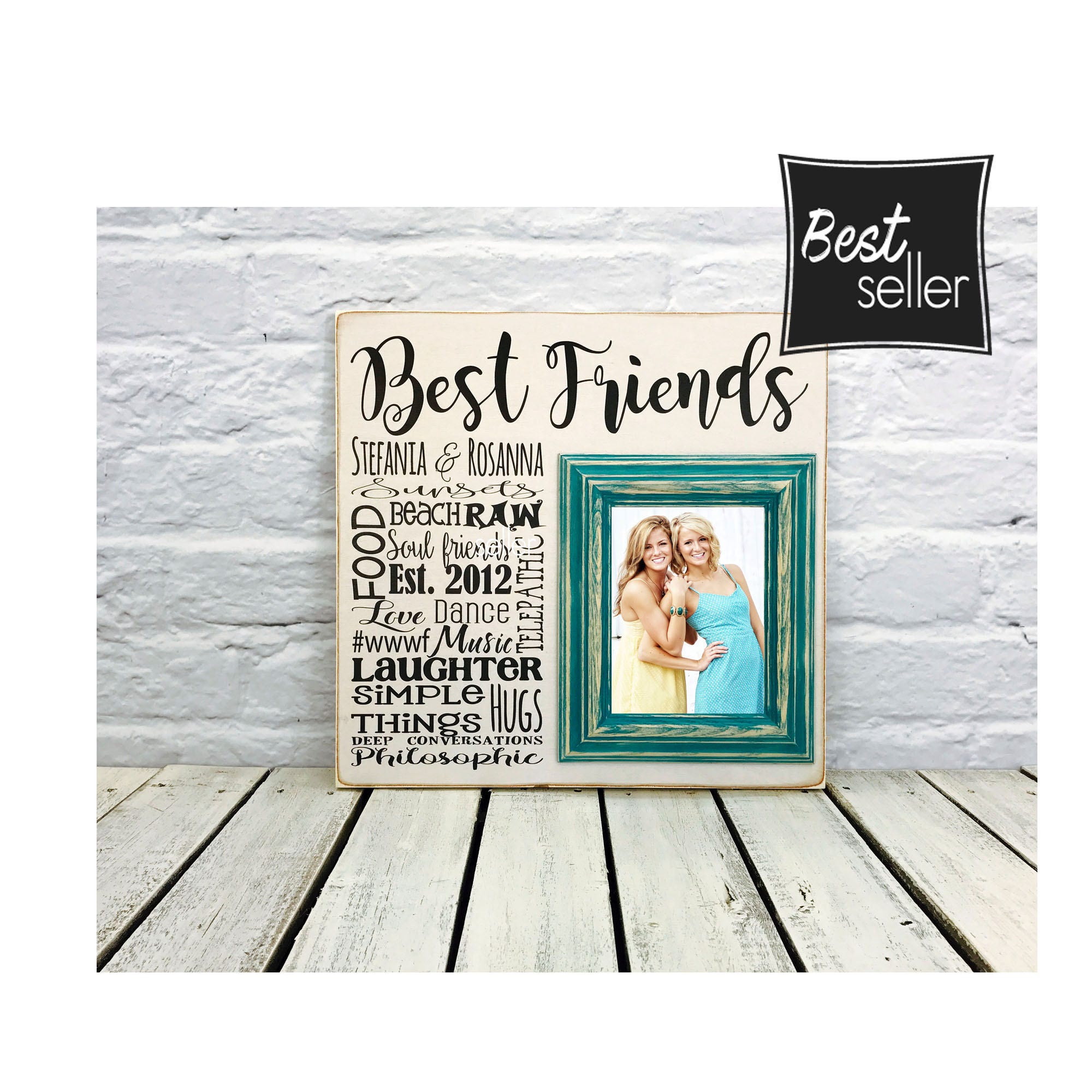 Personalized Best Friends Picture frame Personalize Picture
