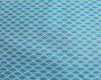 Graphic fabric coupon 50 x 70 cm Emerald