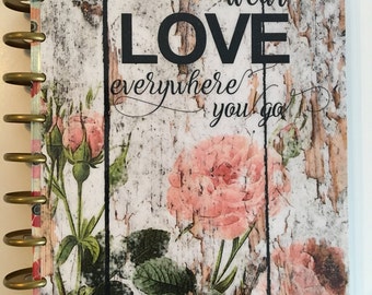 Planner Cover/personal dashboard/ Wear Love