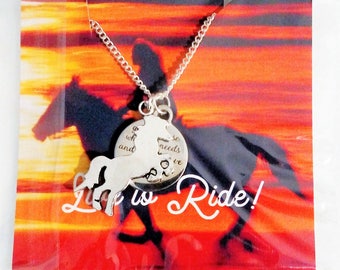 Horse lover Gift - Equestrian Gift- Gift for her - Horse necklace