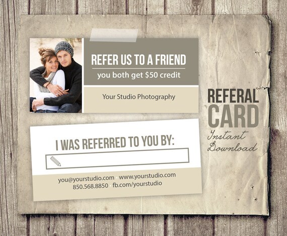 referral card templates