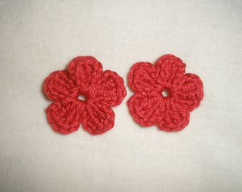 Crochet flowers applique