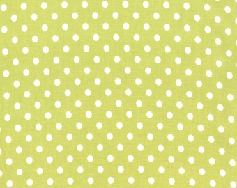 Dumb Dot in Limeade Premium Cotton Fabric by Michael Miller