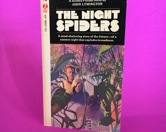 Vintage Sci Fi Book The Night Spiders by John Lymington Science Fiction Novel Retro Future Fantasy Literature 1965