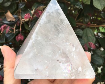 Quartz Pyramid - Crystal Pyramid - Crystal Point - Pyramid - Quartz - Grids - Sacred Geometry - Clear Quartz - 560g