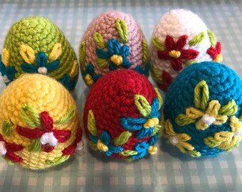 Handmade crocheted Easter Eggs