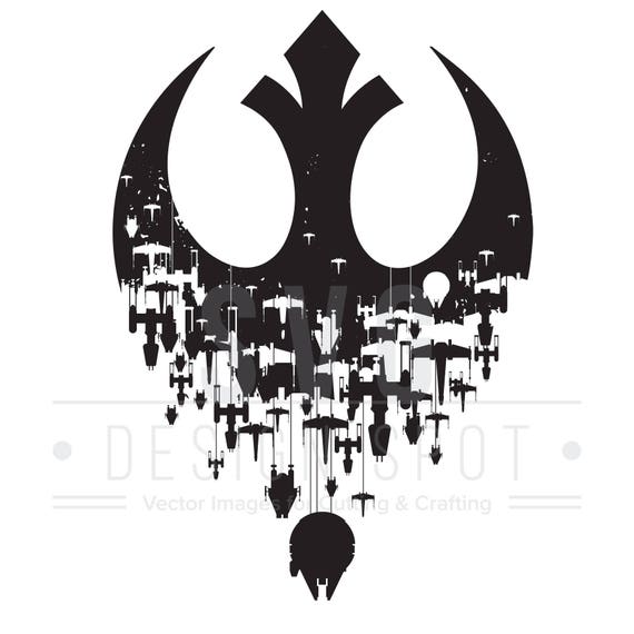 Star Wars Rebel Logo SVG Rebels Ships Wall Art SVG for