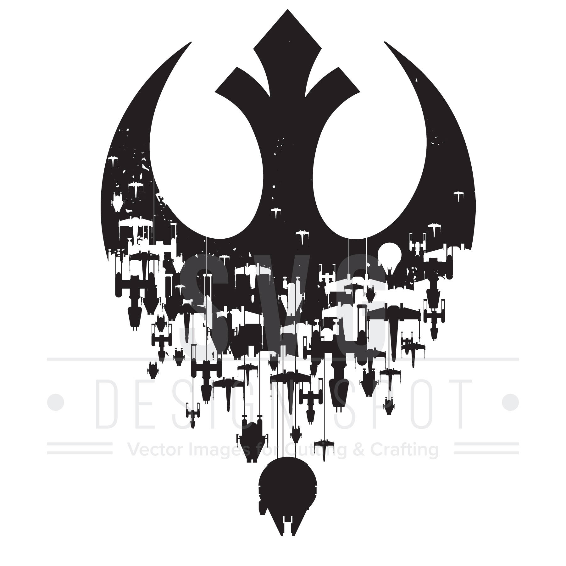Download Star Wars Rebel Logo SVG, Rebels Ships Wall Art, SVG for ...