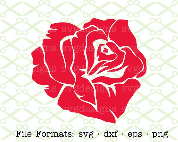 Download Rose SVG Dxf Eps & Png. Digital Cut Files for Cricut Rose