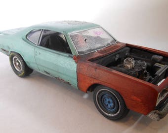 Classicwrecks,Scale Model Car,Junkyard Model,Barn Find,Dodge Dart, 124 Scale