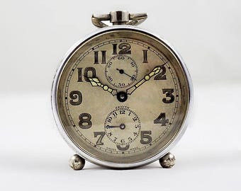 Zenith Swiss Art Deco Alarm Clock