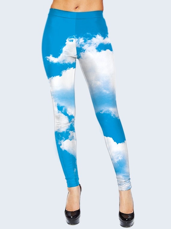 Sky Leggings Clouds Tights Womens Leggings Workout