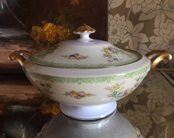 Vintage China Serving Dish for Tea Parties, Bridal Luncheons, Showers, Alice in Wonderland