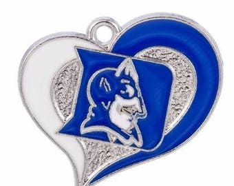 Duke Blue Devils Heart Charm