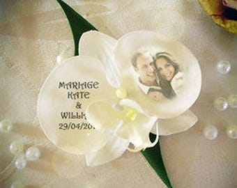 Tribal customize artificial Orchid Boutonniere