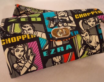 Smart Phone Wallet Necessary Clutch Wallet-Star Wars Wallet-Smart Phone Wallet-Accordion Style Clutch Wallet-Multi-Purpose Wallet