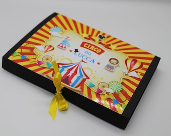 Mickey Circus Modeling Clay Favor Box, Modeling dough party box, Mickey Circus Box