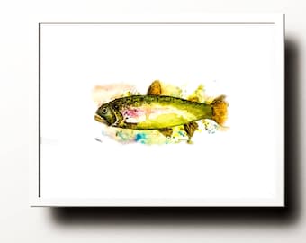 Watercolor Trout Digital Download Printable