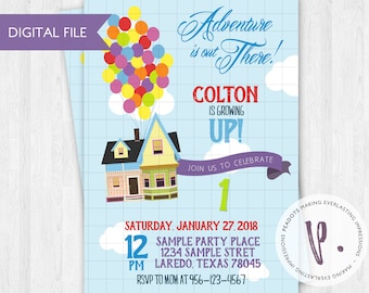 Up Invitations, Balloons