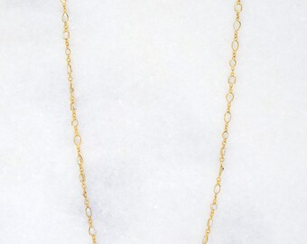 Crystal Quatz Necklace - April Birthstone Necklace - Gemstone Necklace - Layer Necklace - Long Layered Necklace - Layering Necklace