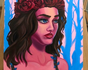 Not Really Lost, Small 8x10, Original Oil Painting