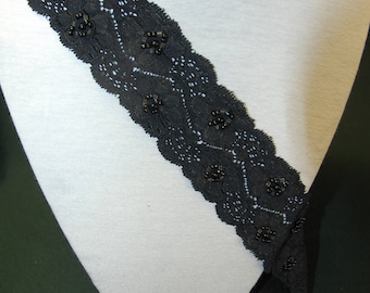 1.20 m of lace spandex width 5 cm