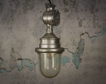Explosion proof éclairage usine soviétique, vintage industrielle lampe, suspension, Eclairage industriel
