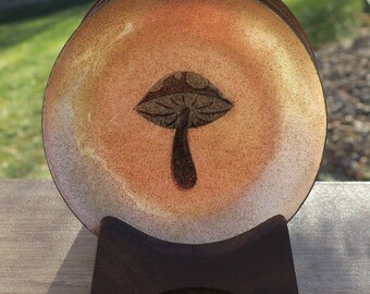 Vintage Annemarie Davidson Copper and Enamel Coaster Set