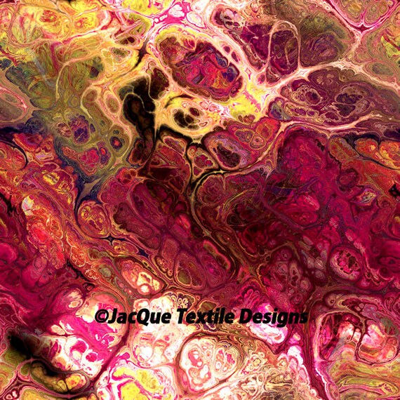 Pink Handmade Velvet Upholstery Lightening Fabric Kaleidoscope Shimmer Fiber Art Fabric