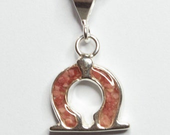 Small Moongate Charm Pendant on 18' Sterling Silver Chain