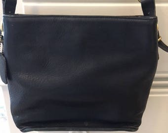 Coach, Vintage Coach, Shoulder Bag, Black Shoulder Bag