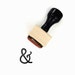 Ampersand Rubber Stamp | Wood Mounted Stamp by Creatiate