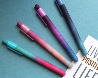 Cosmic Gel Pen, Gel Pen, Pen, Space Gel Pen, Stationery, Black Ink