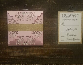 Laser Cut Wedding Invite