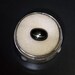 Diopside: 3.97ct Black Four Ray Star Oval Cabochon Gemstone Natural Asterism Gem Mineral DIY Gold Silver Smith Jewelry Design Supplies 20861