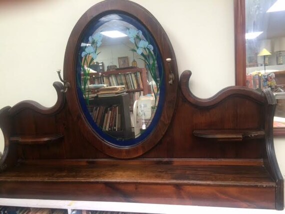 Fireplace mantle shelf with mirror by Catalina furniture