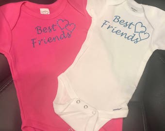 Best Friends Onesie Matching Onesie Best Friend Outfit