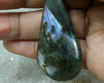 Black LABRADORITE with reflection purplish 14,89 Gr-drop pendant