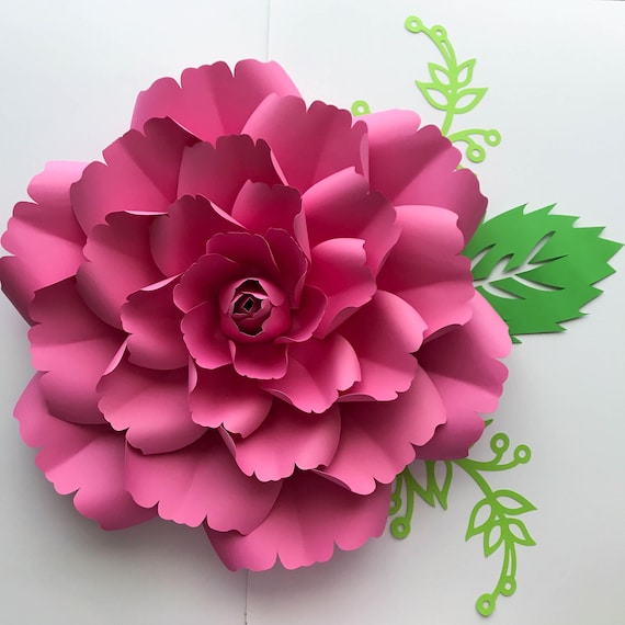 Download SVG Petal 137 Paper Flower template with Center Digital