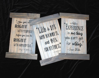 Playwright Quote Art Theatre Theater Oscar Wilde August Wilson Irving Berlin Play Upcycled Reclaimed Original Set Thespian Sign