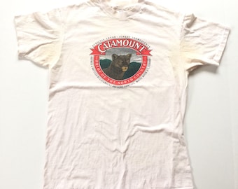 Vtg. Catamount Vermont Beer Vintage T-Shirt / Size Large