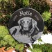6" Black Granite Memorial featuring your Pet's Photo, Dog or Cat Memorial Stepping Stone, Grave Marker, Headstone