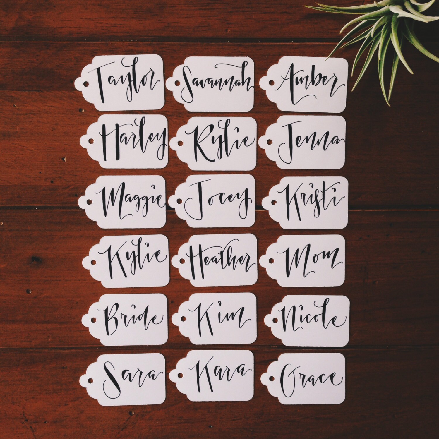Rehearsal Dinner Place Cards Custom Handwritten Gift Tags