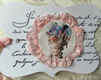 Marie Antoinette Gift Tags