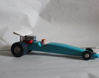 Wooden Drag Racing Car Toy