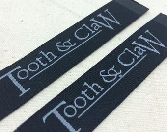 clothing labels, woven labels, basic name labels, custom woven labels