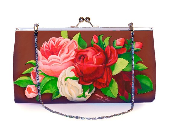 Retro clutch large,clutch bag,Red Paris,birthday gift,gifts for her,gifts for mom,Woody Ellen handbag,christmas gifts,christmas gift ideas
