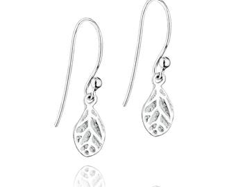 Sterling silver, petals earrings