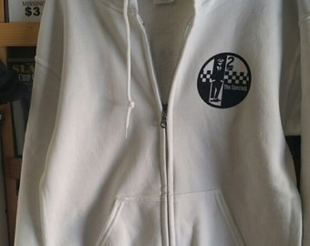 The SPECIALS ZIPPER Hoodie small white