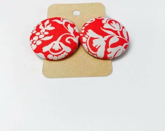 Custom Made Button Earrings